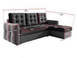 Minkšta sofa SOFIA